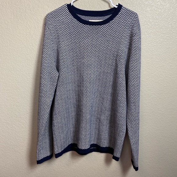 Barque 100% Merino Wool Soft Chevron Sweater $150 - Picture 4 of 10